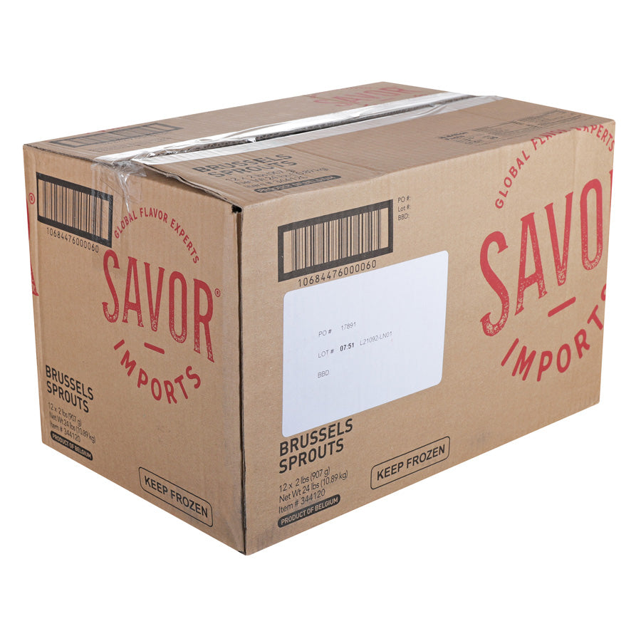 Brussel Sprout Individual Quick Frozen 2 Pound Each - 12 Per Case.