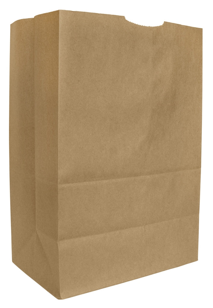 Ajm 57# Squat Narrow Base Kraft Bag, 500 Count Per Case