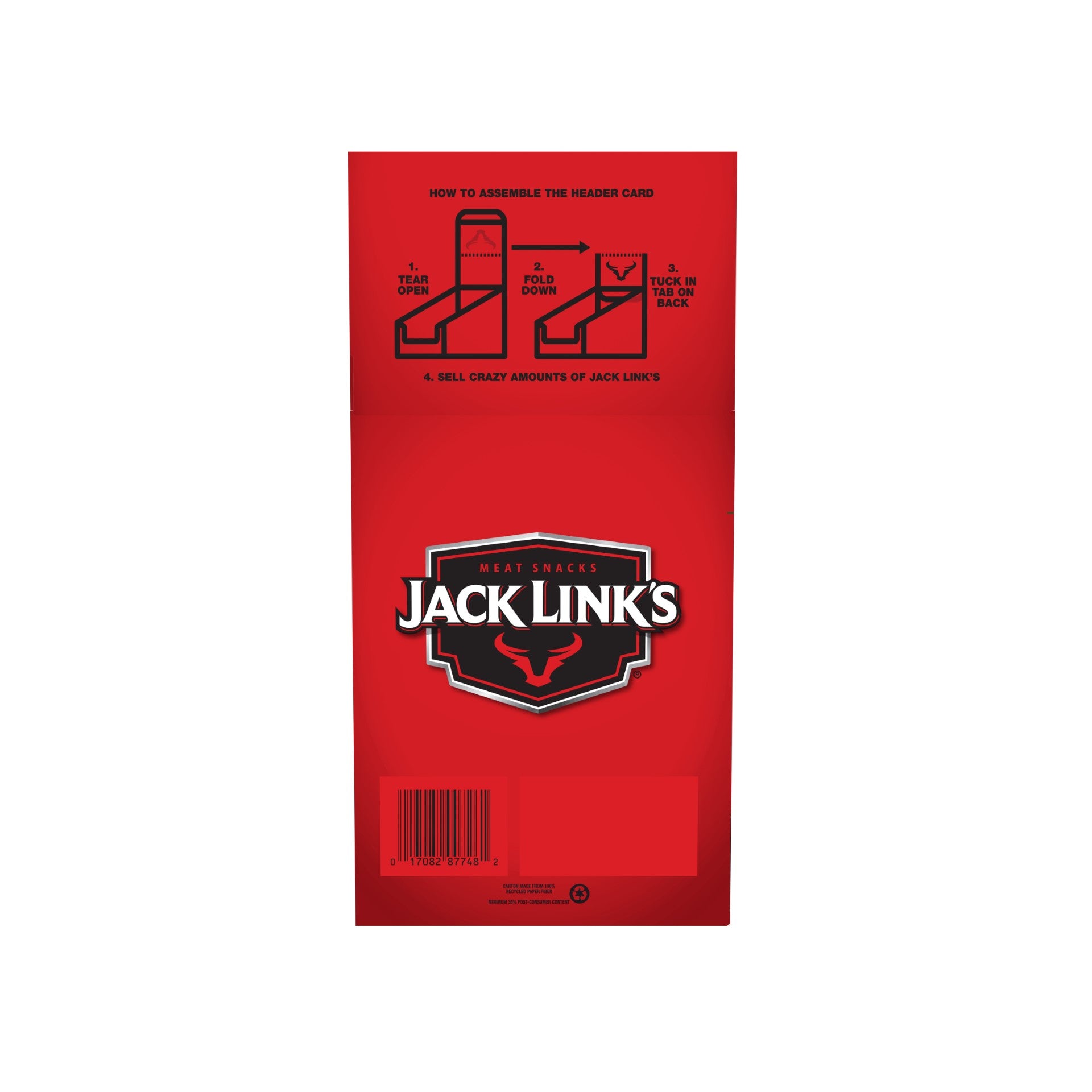 Jack Link's Peppered Beef Jerky 1.25 Ounce Size - 60 Per Case.