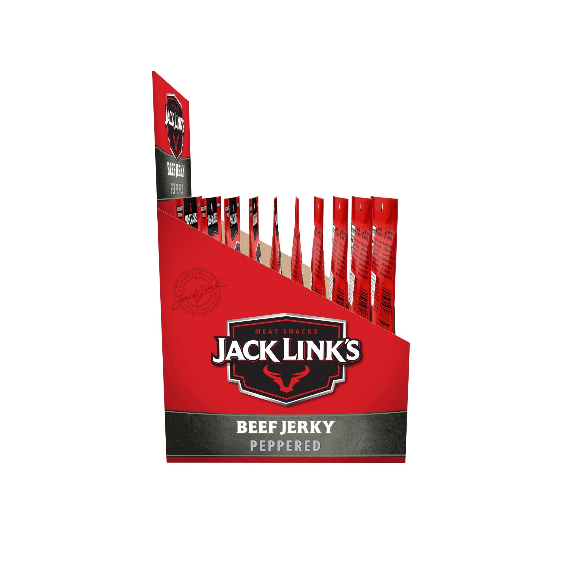 Jack Link's Peppered Beef Jerky 1.25 Ounce Size - 60 Per Case.