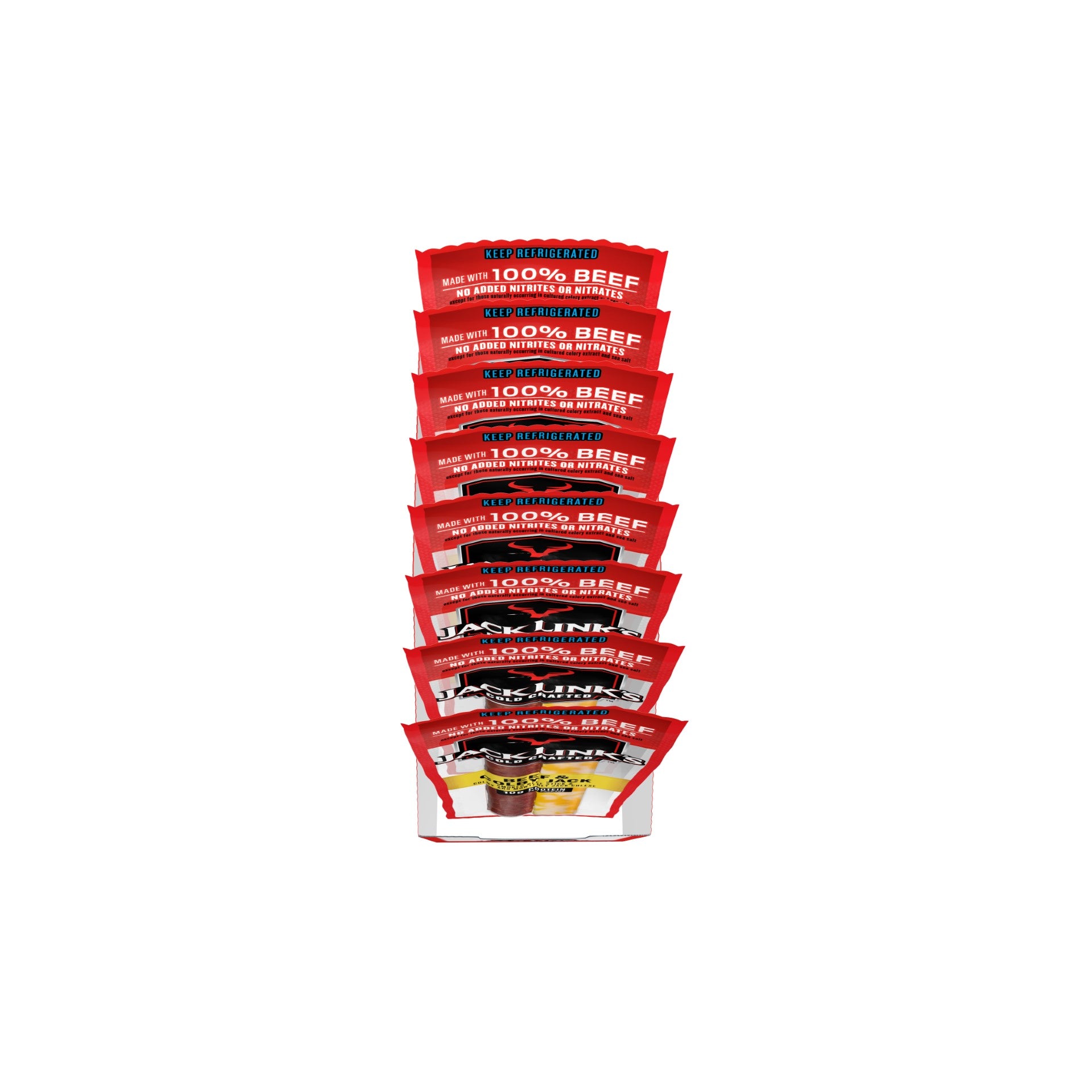 Jack Link's Original Beef & Colby Jackcheese Sticks1.5 Ounce Size - 16 Per Case.