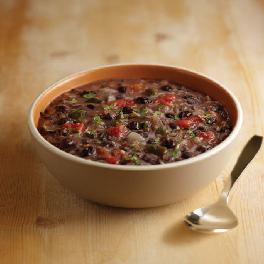 Santiago® Seasoned Vegetarian Black Beans Servings Per Convenient 26.9 Ounce Size - 6 Per Case.