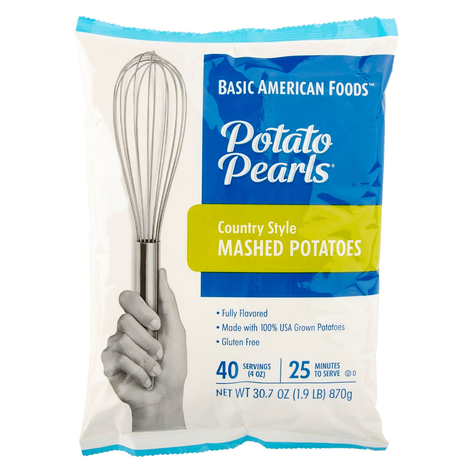Potato Pearls® Country Style Mashed Potatoes 30.7 Ounce Size - 12 Per Case.
