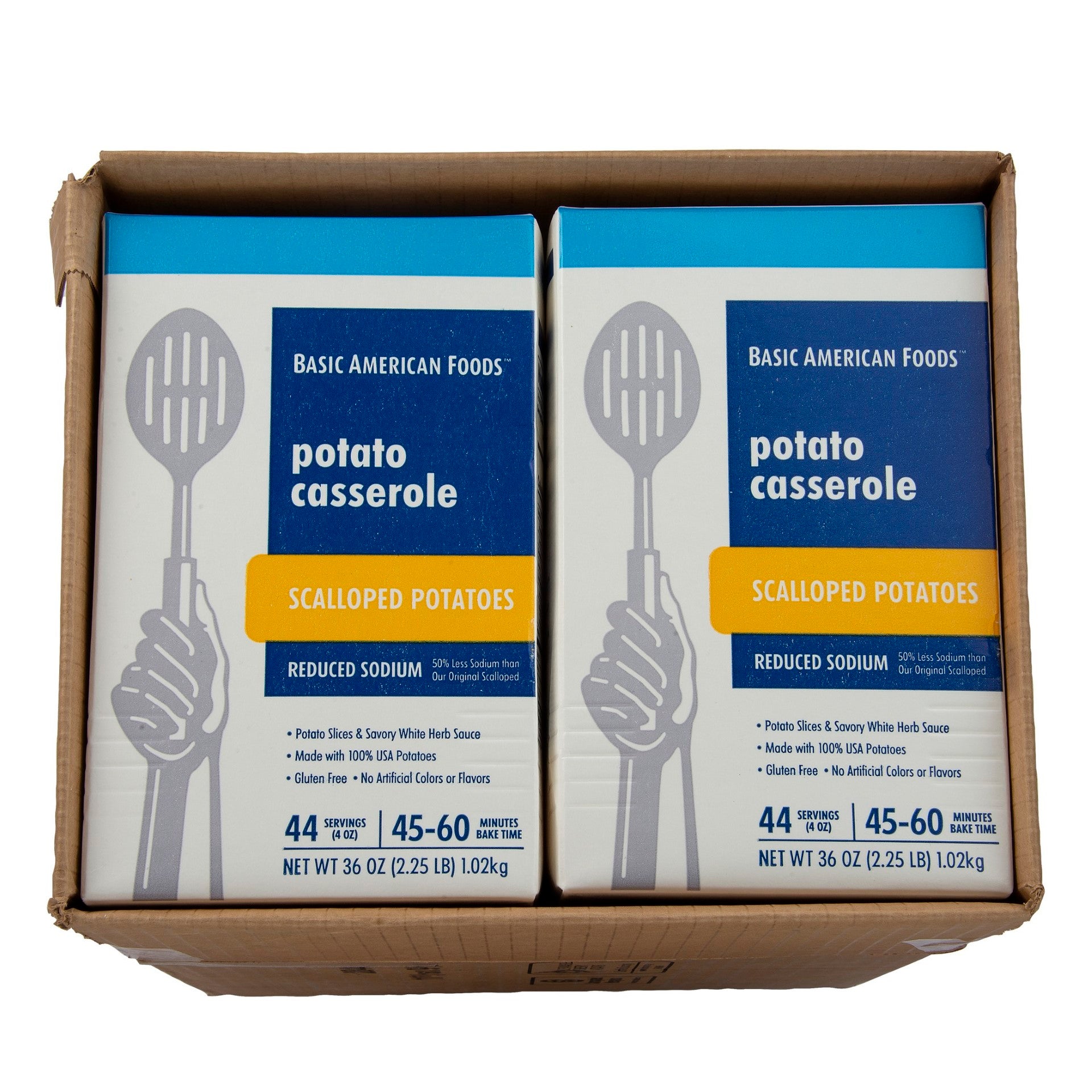 Baf Scalloped Potato Casserole Reduced Sodium Complete Kit With Sauce Ounce Servings P 2.25 Pound Each - 6 Per Case.