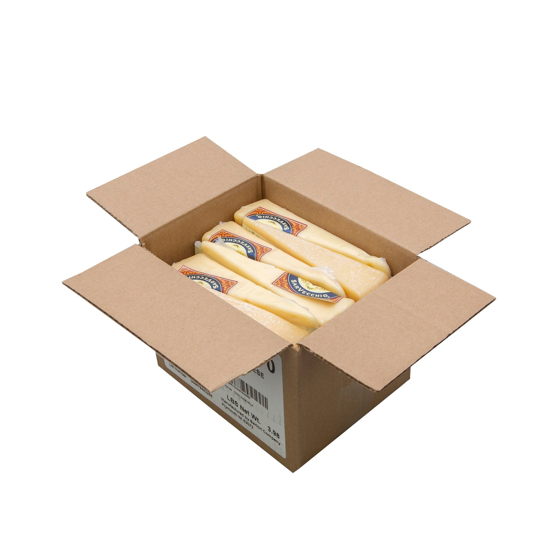 Cheese Sarvecchio Parmesan Wedge 5.3 Ounce Size - 12 Per Case.
