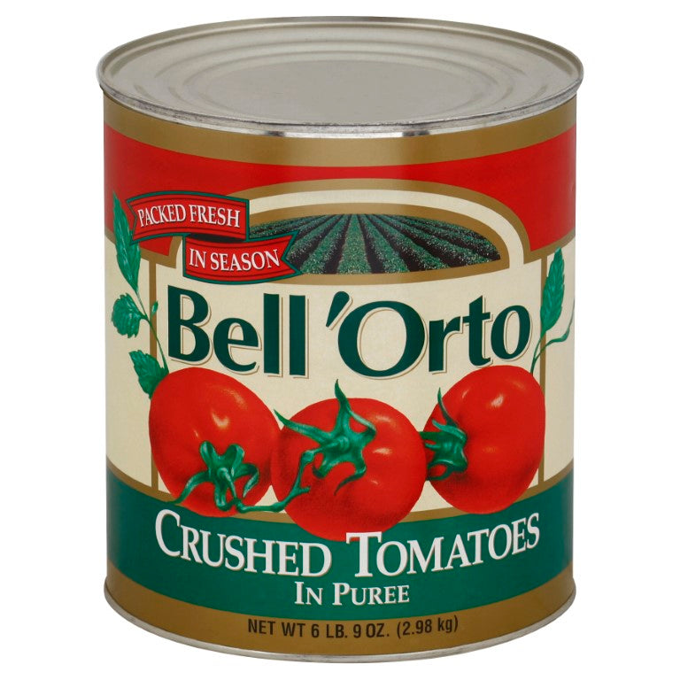 BELL ORTO Crushed Tomato in Puree 105 Ounce Can 6 Per Case