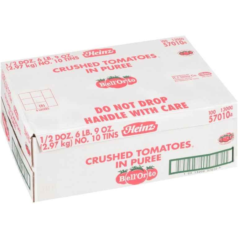 BELL ORTO Crushed Tomato in Puree 105 Ounce Can 6 Per Case