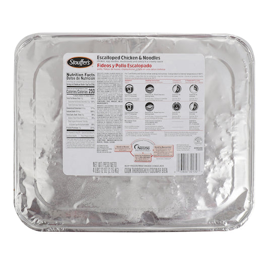 Stouffer's Escalloped Chicken & Noodles Tray 4.74 Pound Each - 4 Per Case.