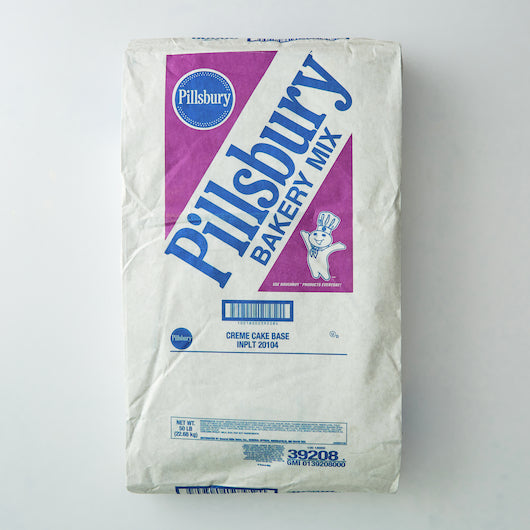 Pillsbury Bakery Creme Cake Base Mix, 50 Pound- 1 per case