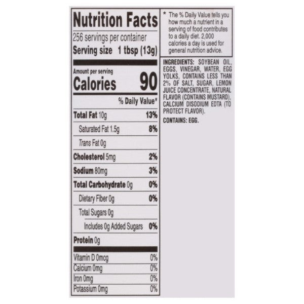 KRAFT Bulk Signature Mayonnaise 1 gal. Jug 4 Per Case