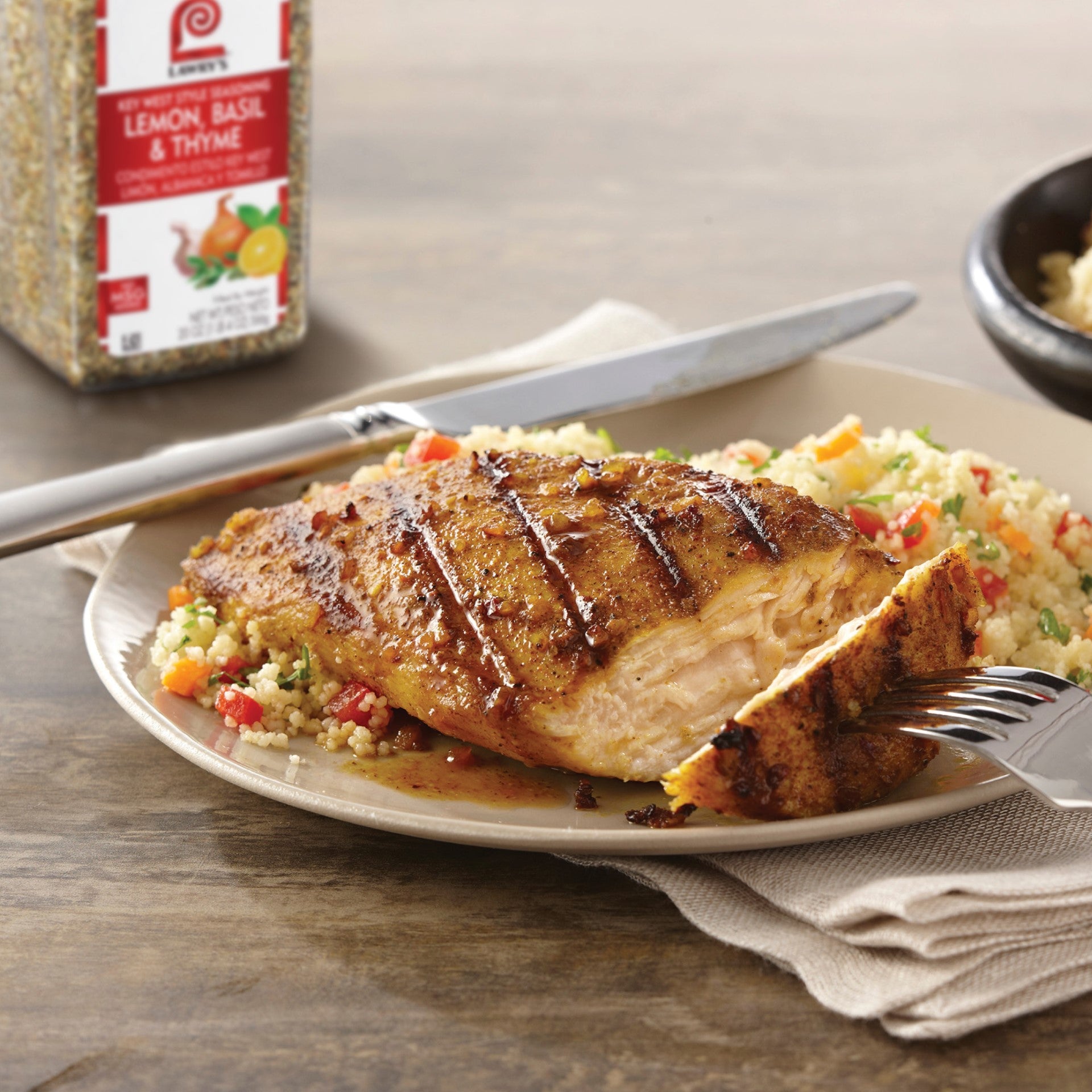 Lawry's Lemon Basil & Thyme 20 Ounce Size - 6 Per Case.