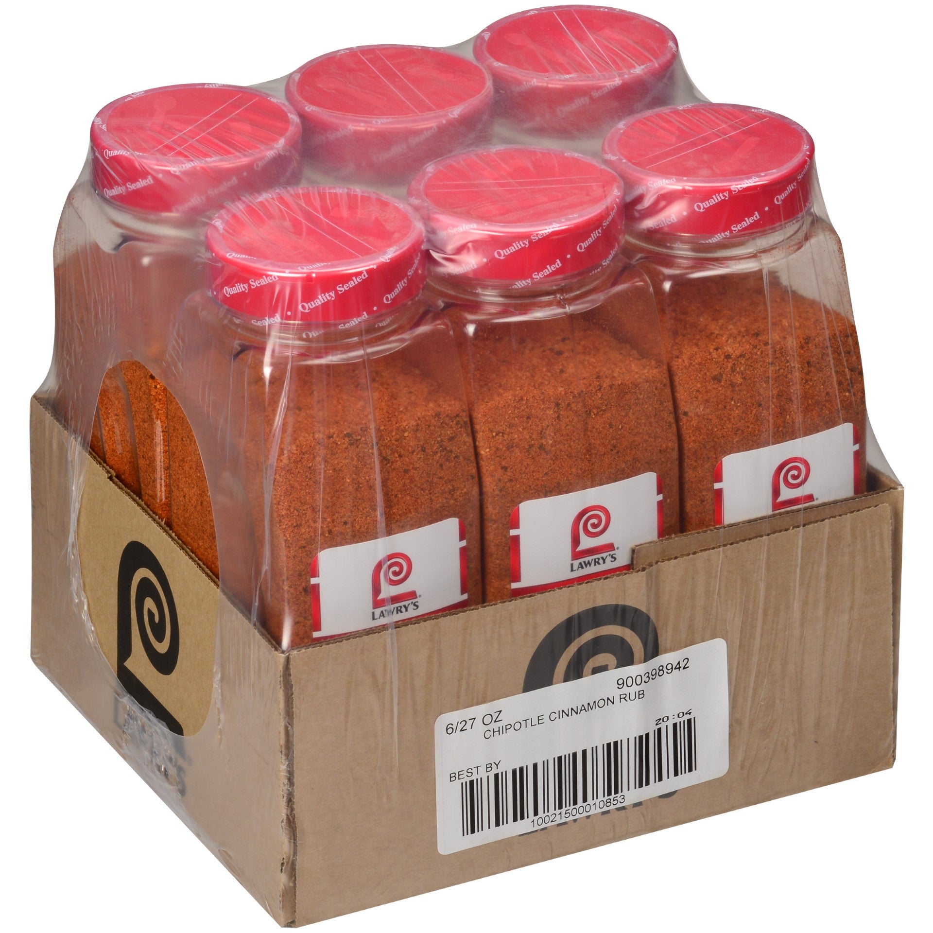 Lawry's Chipotle Cinnamon Rub 27 Ounce Size - 6 Per Case.