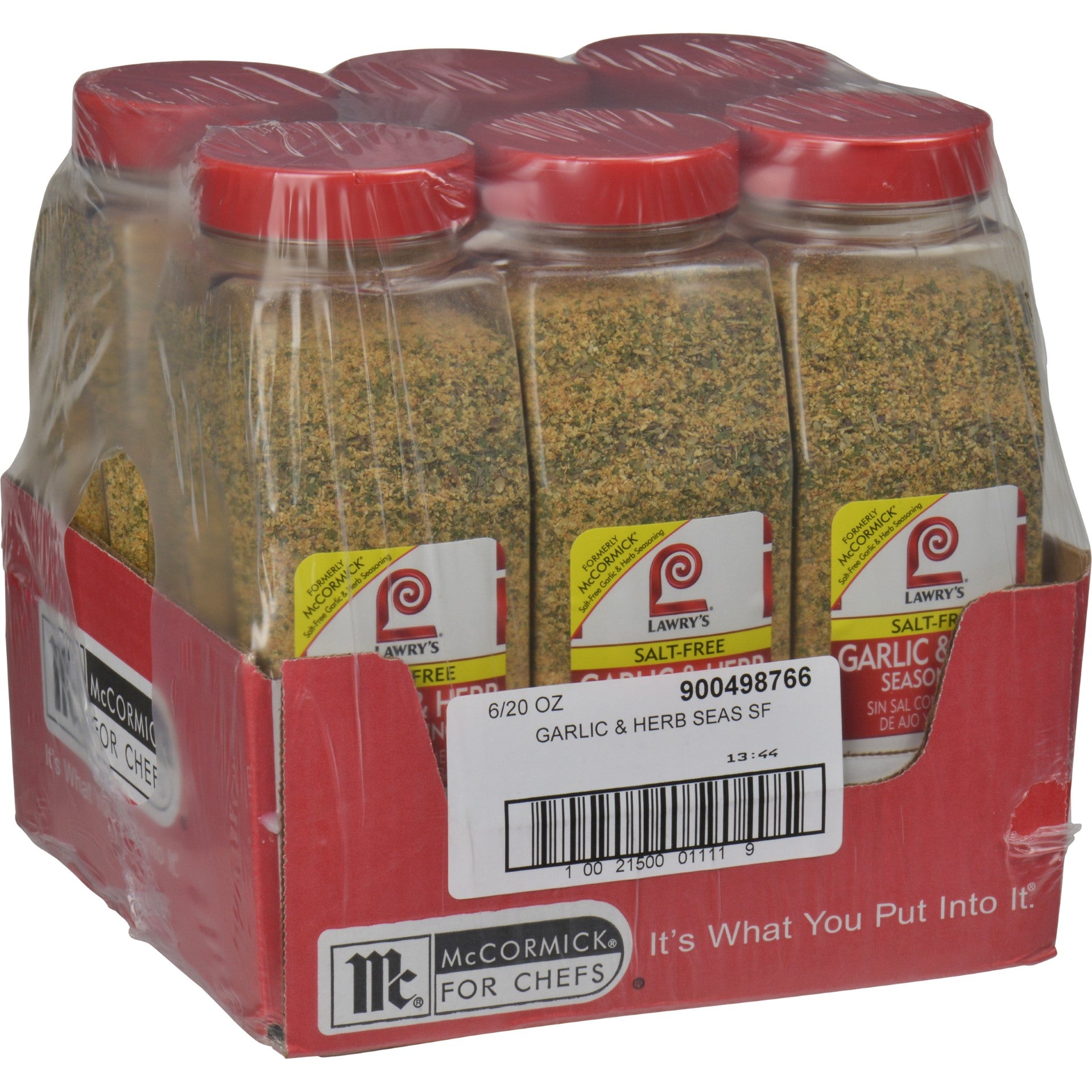 Lawry's Garlic & Herb Seasoning 20 Ounce Size - 6 Per Case.