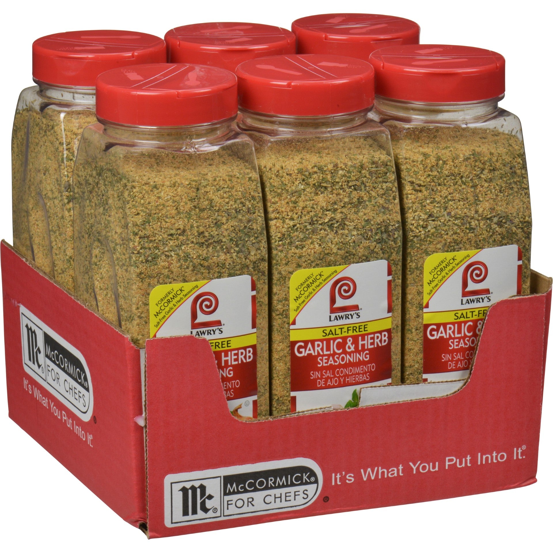 Lawry's Garlic & Herb Seasoning 20 Ounce Size - 6 Per Case.