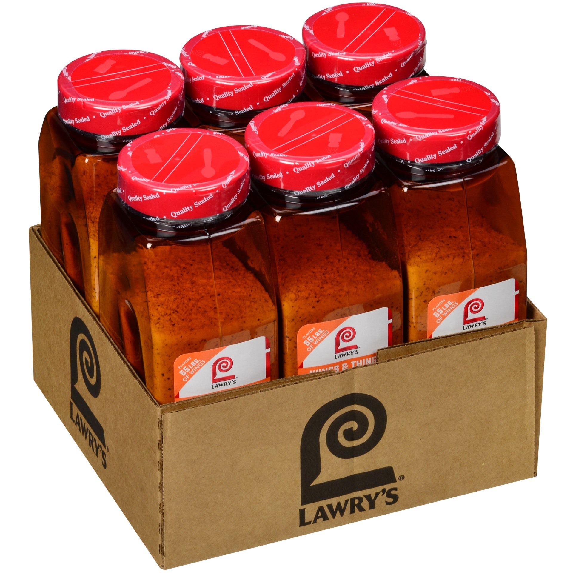Lawry's Zesty Lemon Pepper Wing 20.75 Ounce Size - 6 Per Case.