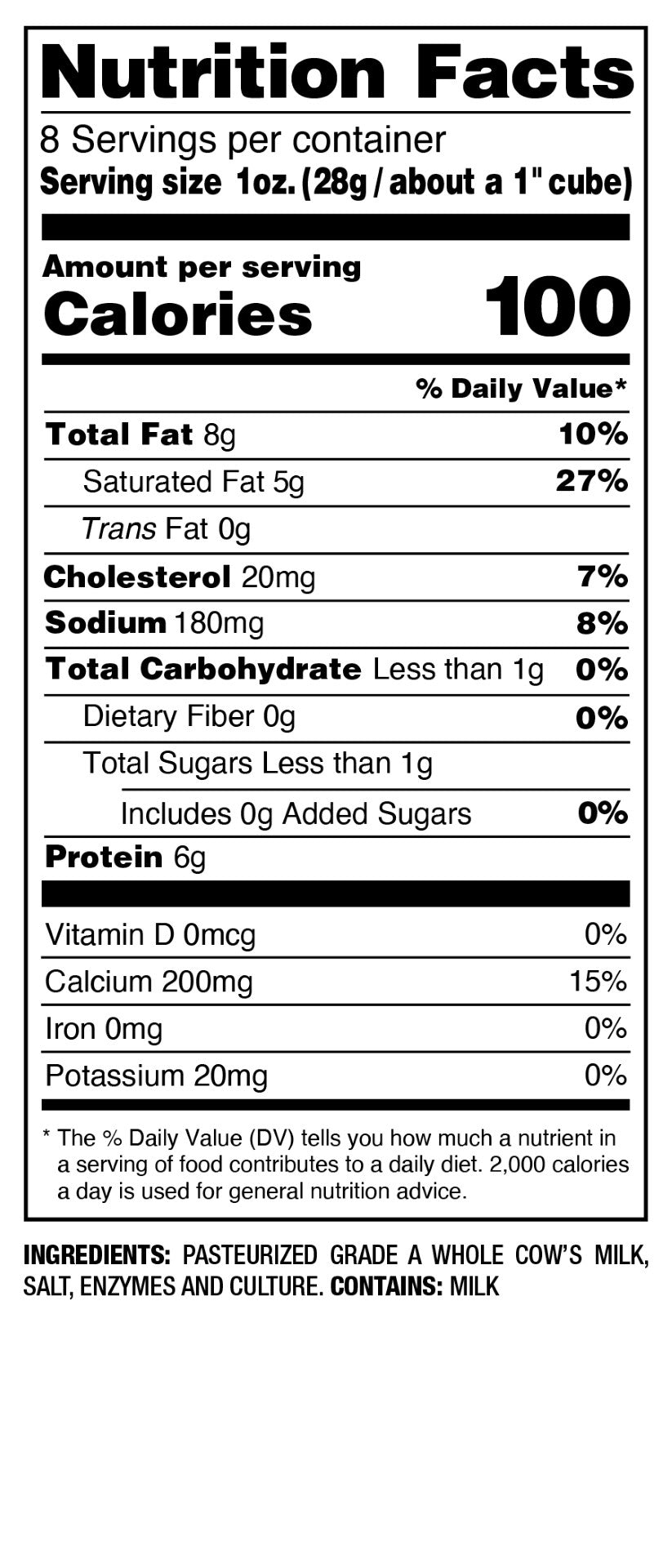 Supremo Queso Fresco Fresh Crumbling Cheese 8 Ounce Size - 12 Per Case.