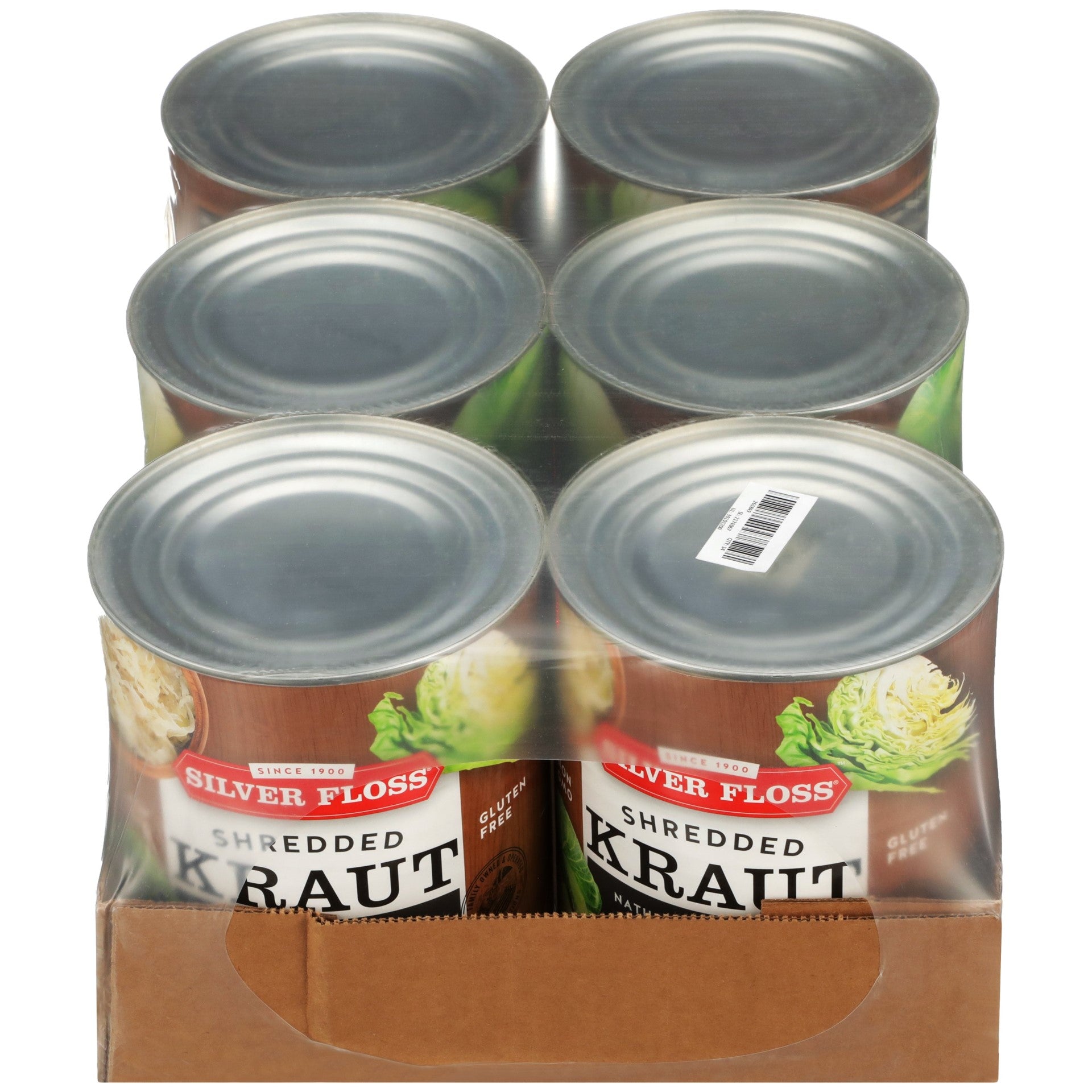 Silver Floss Sauerkraut Shredded Can 99 Ounce Size - 6 Per Case.