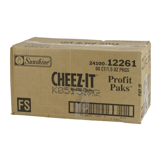 Kellogg's Cheez-It Profit Paks Original Crackers, 1.5 Ounces- 60 Per Case.