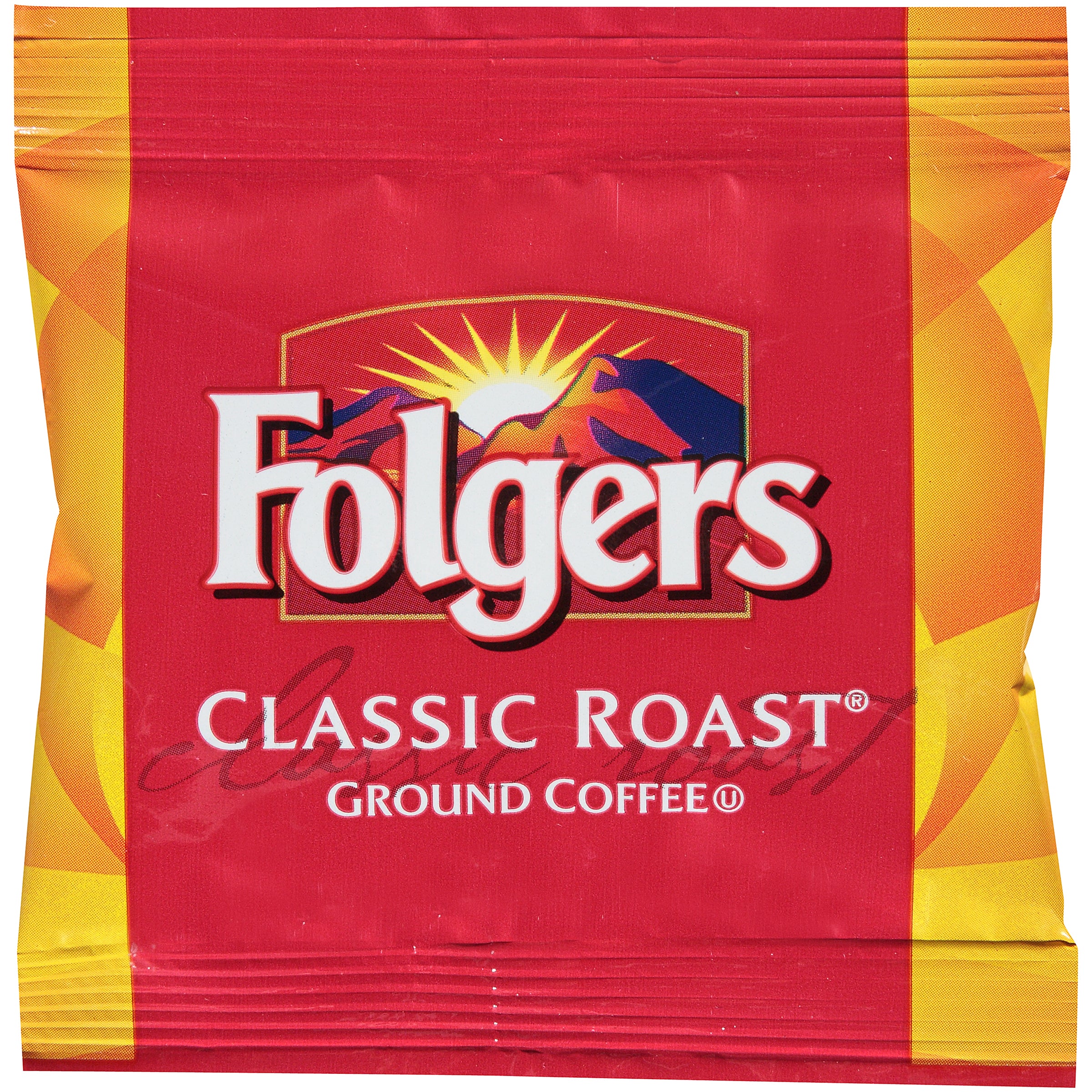 Folgers Caffeine Regular Fraction 0.9 Ounce Size - 150 Per Case.