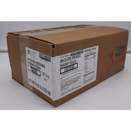 Tampa Maid Breaded Imitation Shrimp Tail On Pouch 7.5 Ounce Size - 12 Per Case.