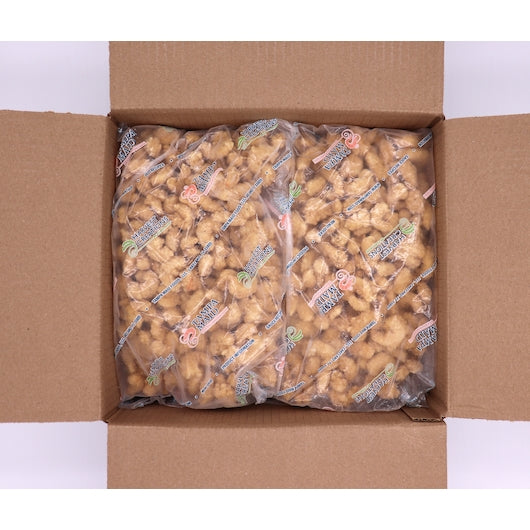Tampa Maid Dipt'N Dusted Breaded Buttermilk Popcorn Shrimp 2 Pound Each - 6 Per Case.