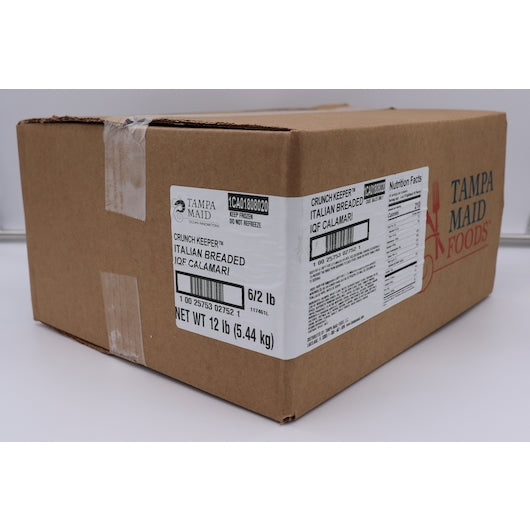 Tampa Maid Italian Breaded Calamari IQF 2 Pound Each - 6 Per Case.