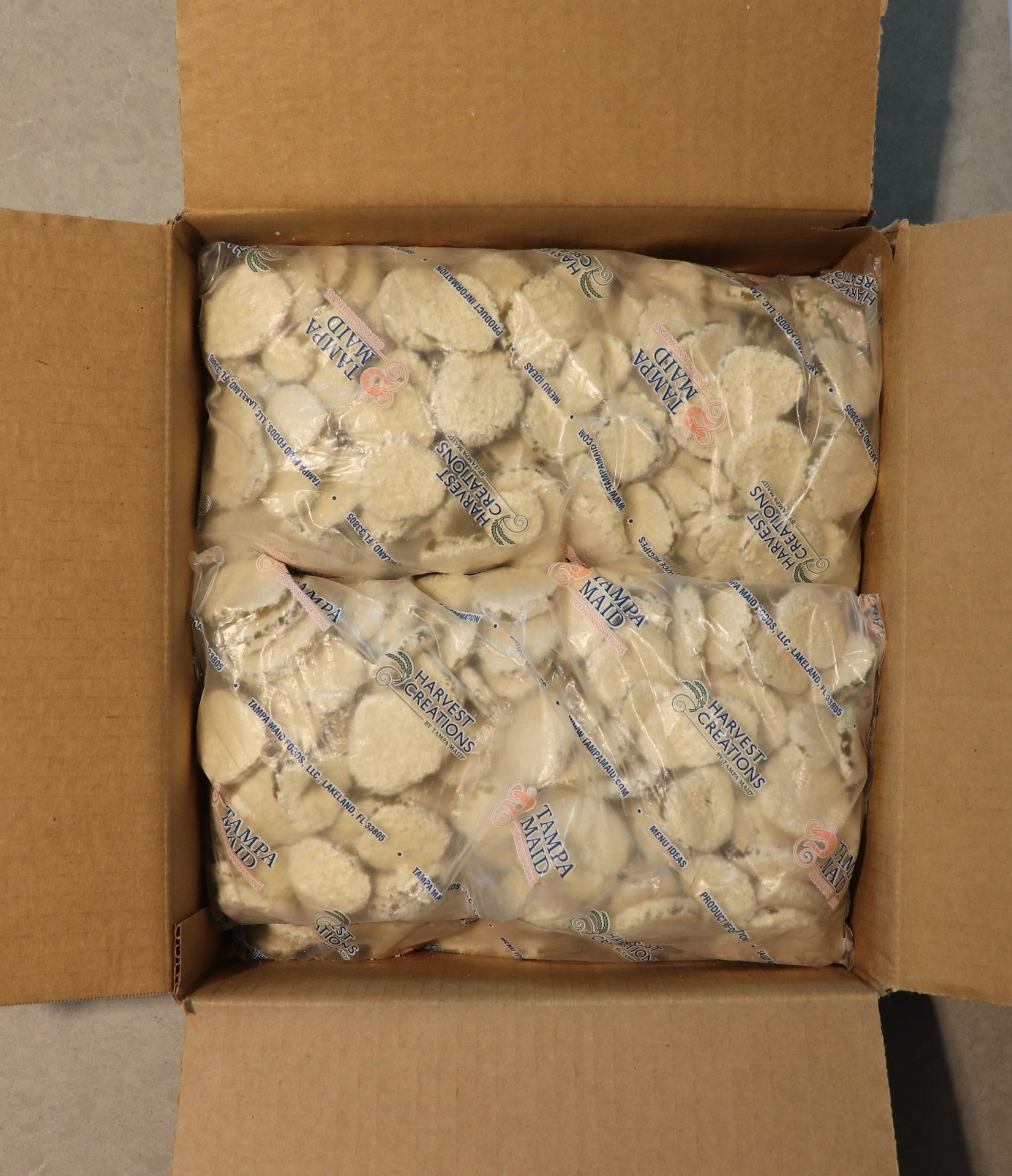 Harvest Creations Panko Breaded Pickle Chips 2.5 Pound Each - 4 Per Case.