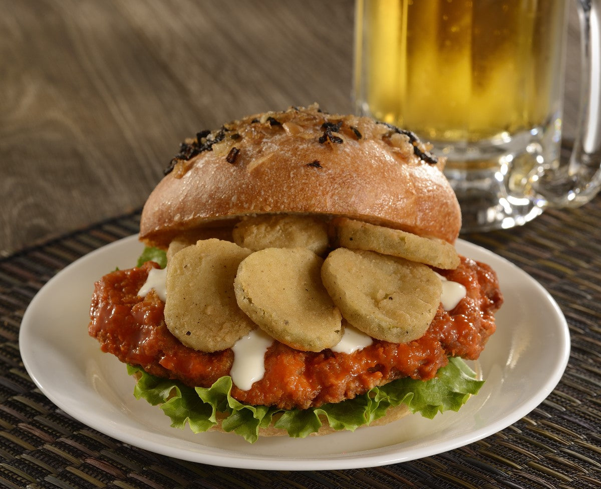 Harvest Creations Dipt'n Dusted Dill Fresh Pickle Chips 2.5 Pound Each - 4 Per Case.