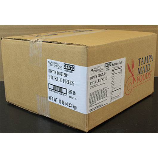 Harvest Creations Dipt'n Dusted Pickle Fries 2 Pound Each - 5 Per Case.
