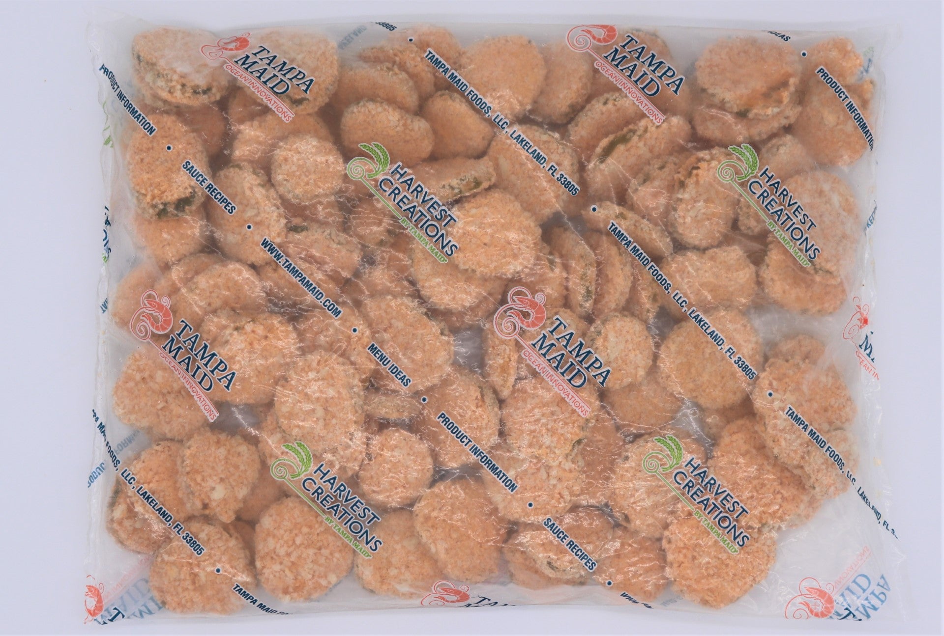 Harvest Creations Spicy Breaded Pickles 2 Pound Each - 6 Per Case.