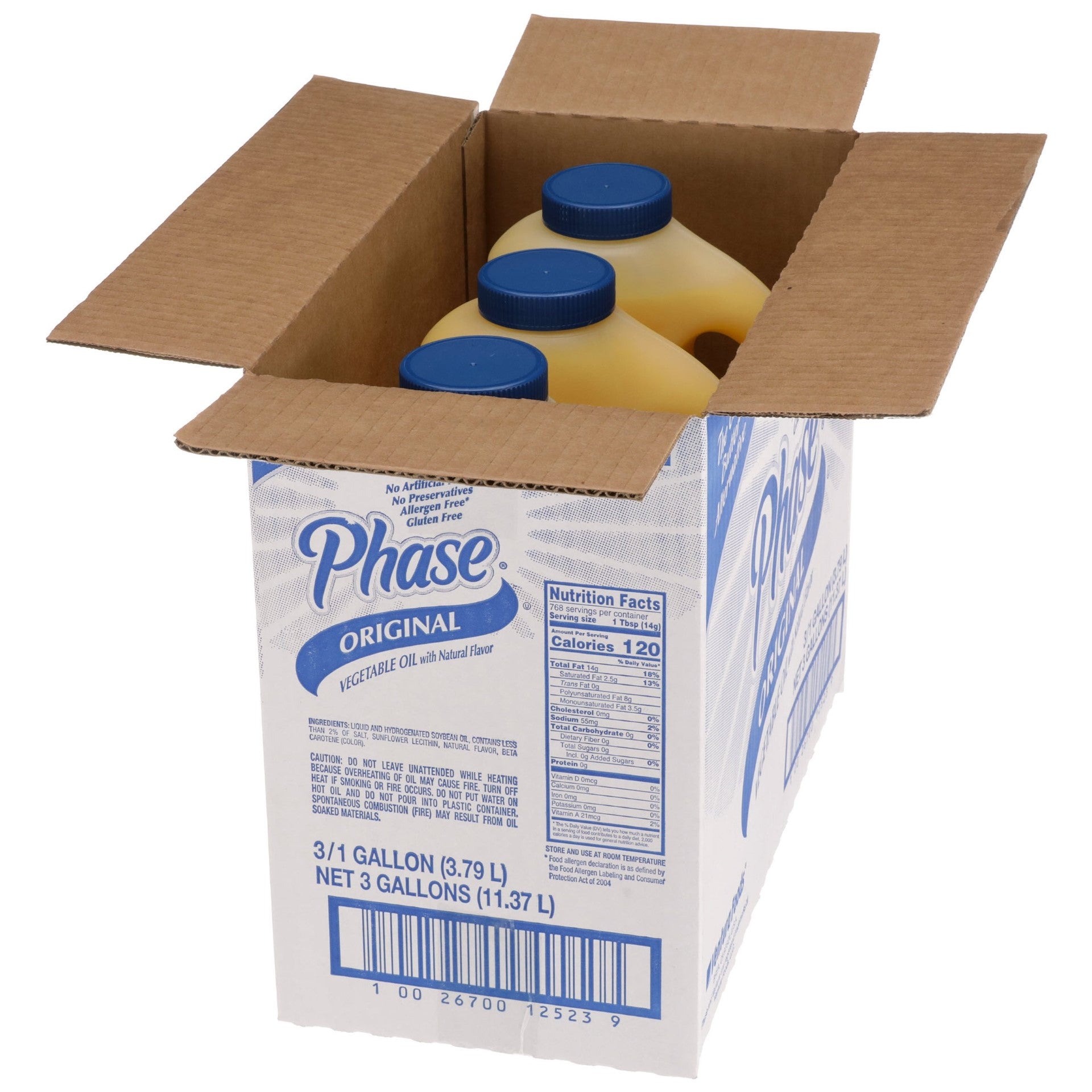 Phase Trans Fat Free Free Oil 1 Gallon - 3 Per Case.