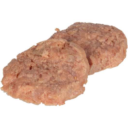 Trident Seafoods 4 Ounce Boneless Skinless Parfried Alaskan Salmon Burger 3 Pound Each - 12 Per Case.