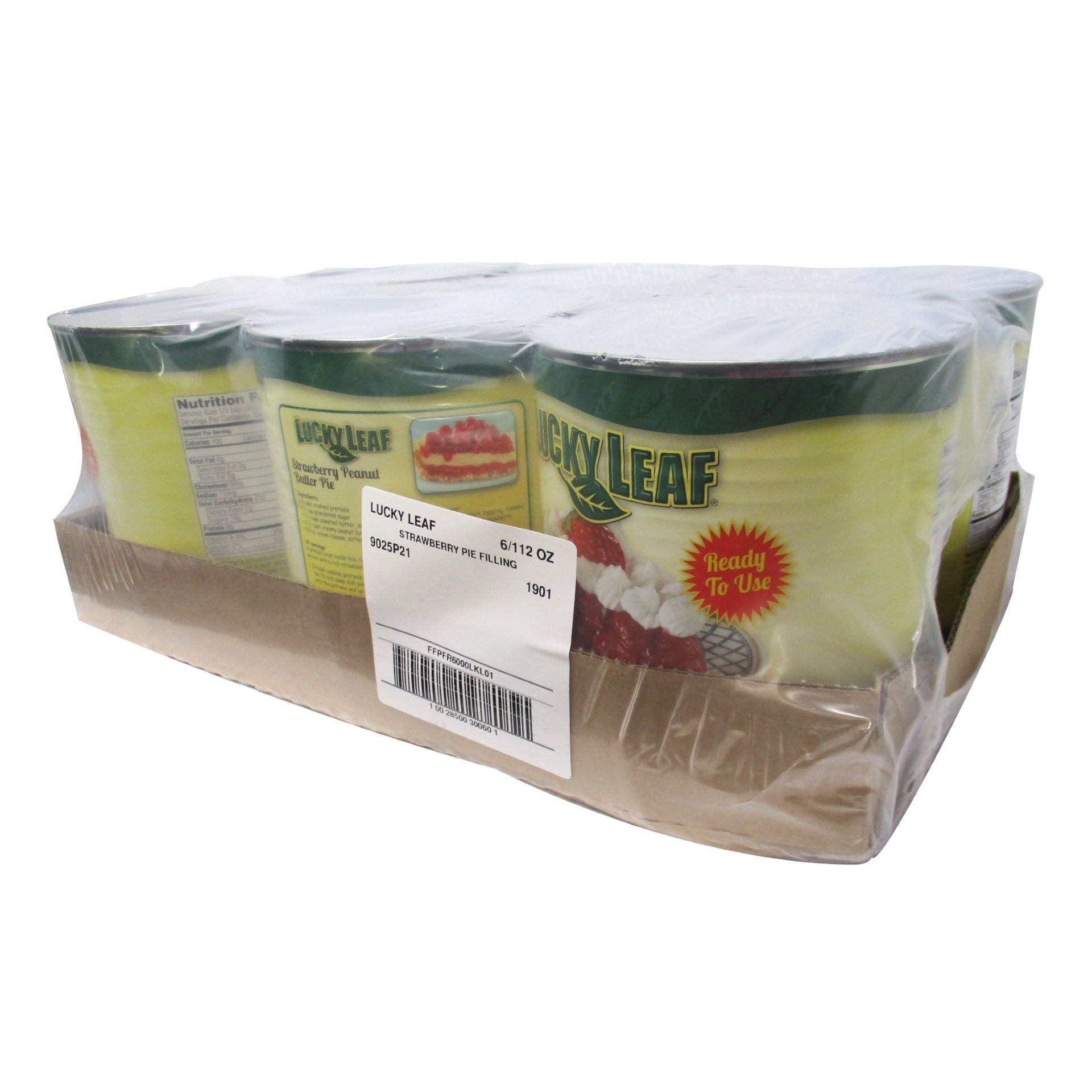 Lucky Leaf Strawberry Fruit Pie Filling Or Topping 112 Ounce Size - 6 Per Case.