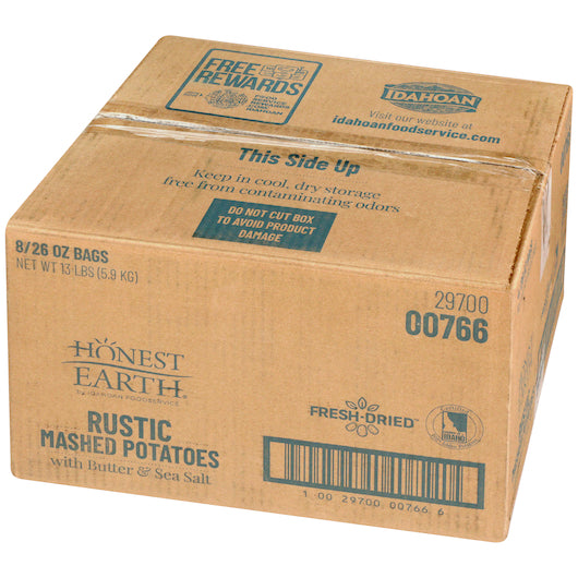 Honest Earth® Rustic Mashed Potatoes With Butter & Sea Salt Hs 26 Ounce Size - 8 Per Case.