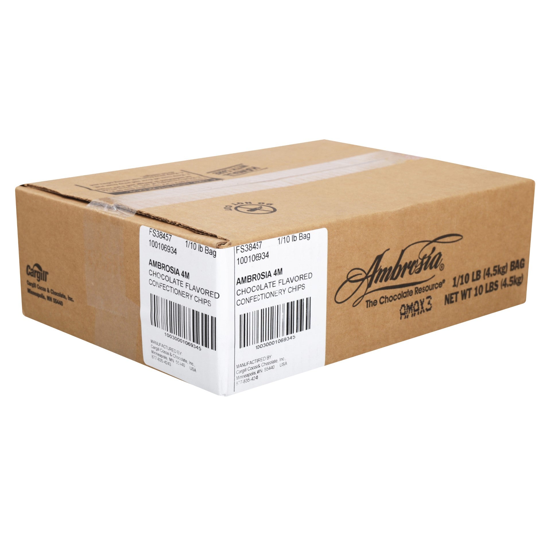 Drops Chocolate Flavor Ambrosia 10 Pound Each - 1 Per Case.