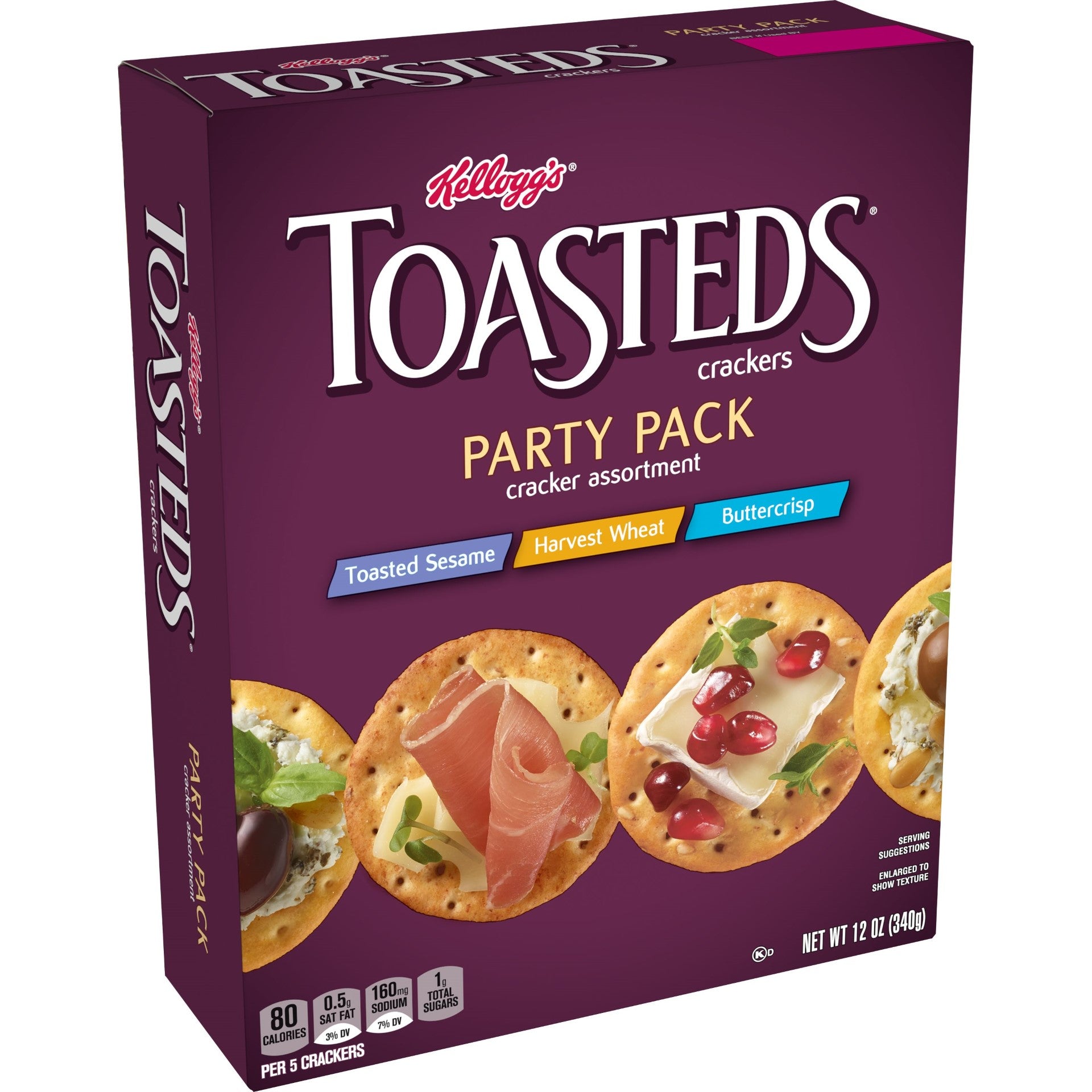 Kellogg's Toasted Crackers Party12 Ounce Size - 12 Per Case.