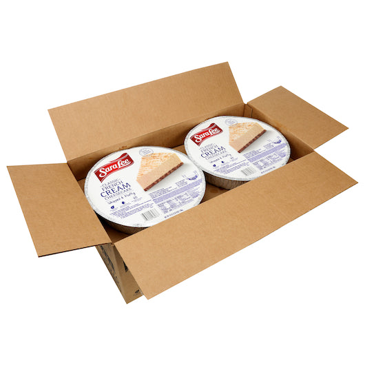 Sara Lee 10" Round Plain French Cream Cheesecake 2.625 Pound Each - 8 Per Case.