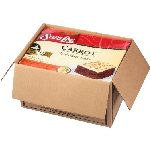 Sara Lee Carrot Cake Sheet Iced 12X16 6 Pound Each - 4 Per Case.