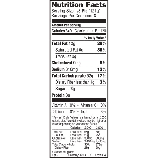 Sara Lee Dutch Apple Pie Oven Fresh 9" 2.125 Pound Each - 6 Per Case.