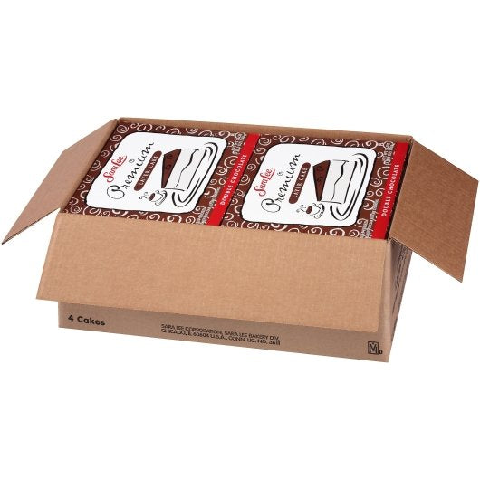 Sara Lee Premium 9" Double Chocolate Layer Round Cake 3.312 Pound Each - 4 Per Case.