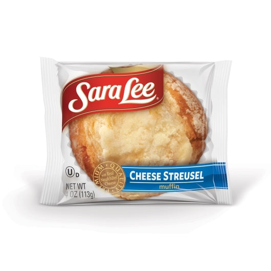 Chef Pierre Cheese Streusel Individually Wrapped Muffin 4 Ounce Size - 24 Per Case.