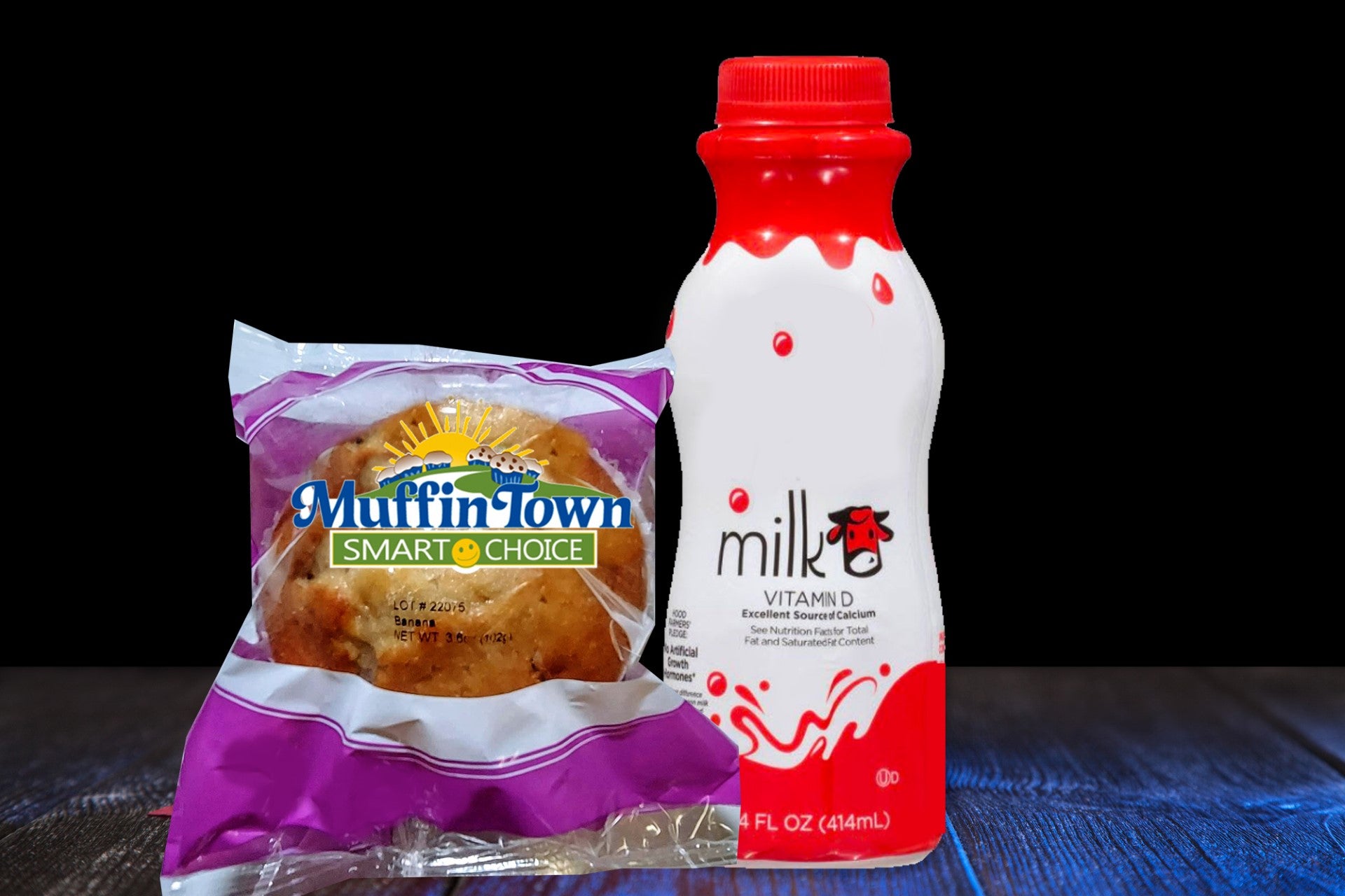 Smart Choice Banana Muffin 3.6 Ounce Size - 48 Per Case.