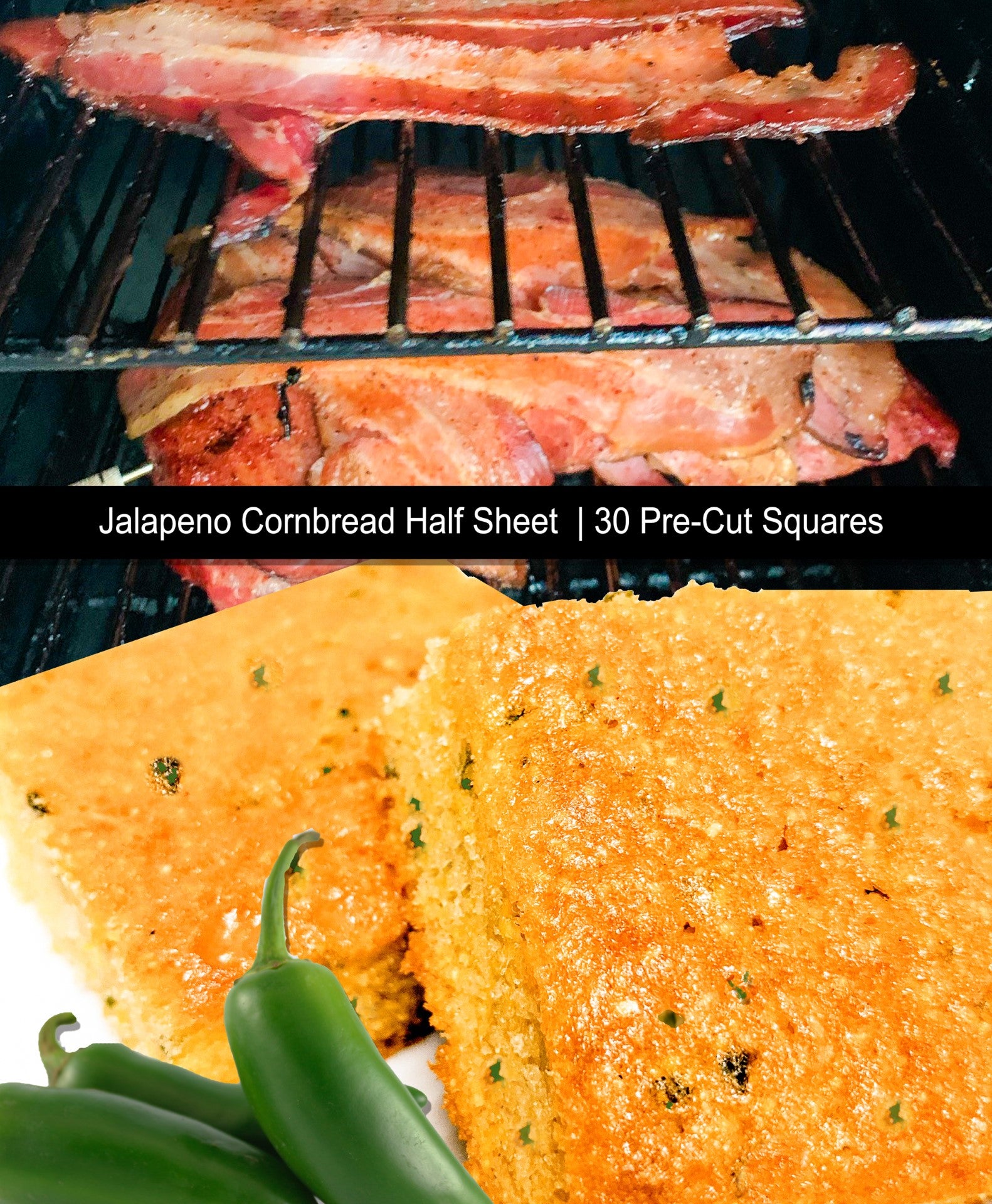 Jalapeno Cornbread Loaves 12 Pound Each - 1 Per Case.