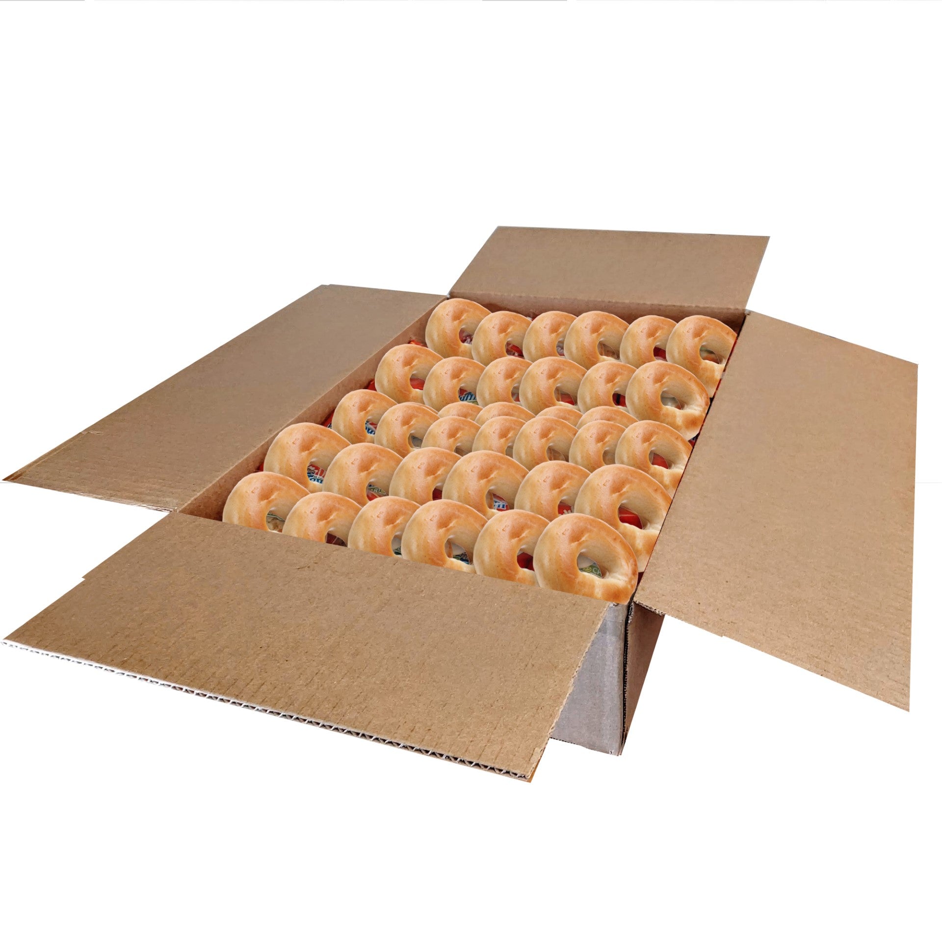 Honey Wh Wh Bagels Sliced 10.5 Pound Each - 1 Per Case.