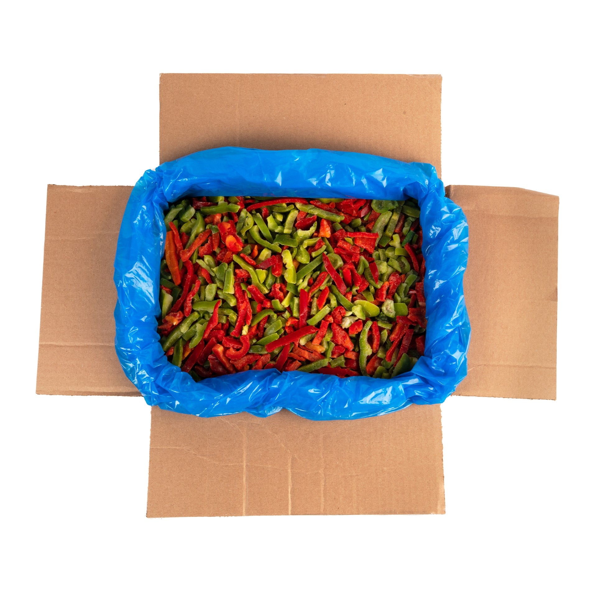 Arctic Gardens Chill Ripe Red & Pepper Strips 20 Pound Each - 1 Per Case.