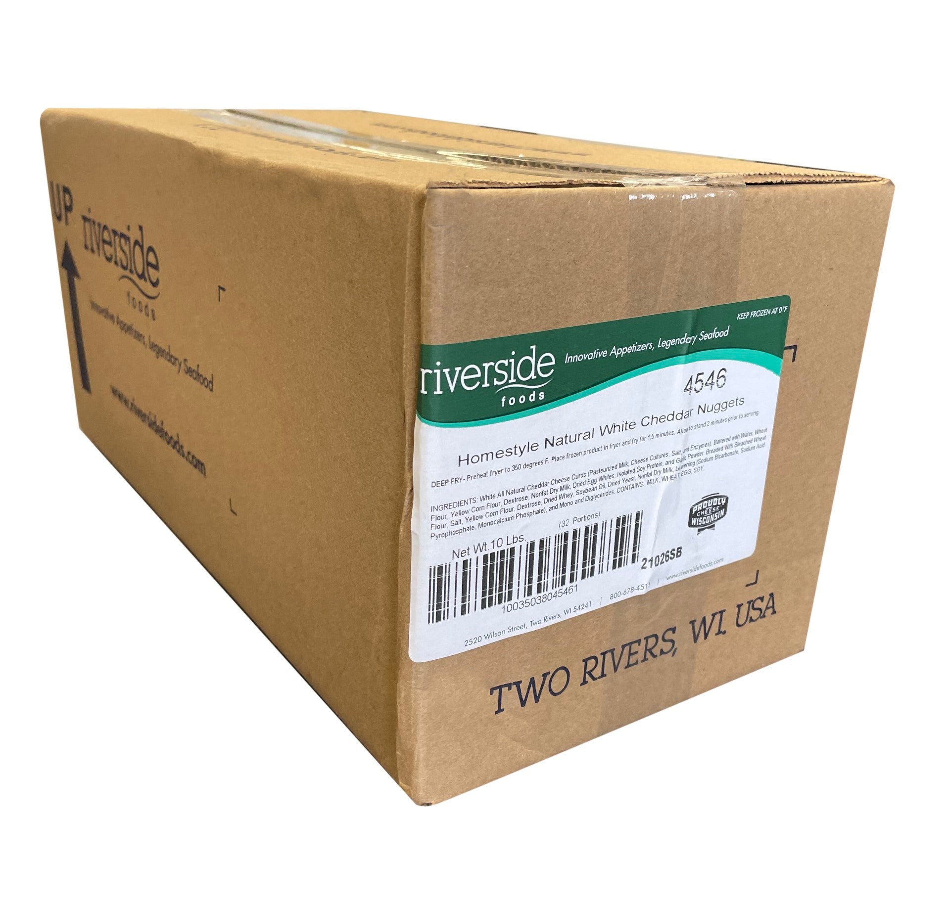 Homestyle Cheddar Cheese Curds 5 Ounce Size - 32 Per Case.