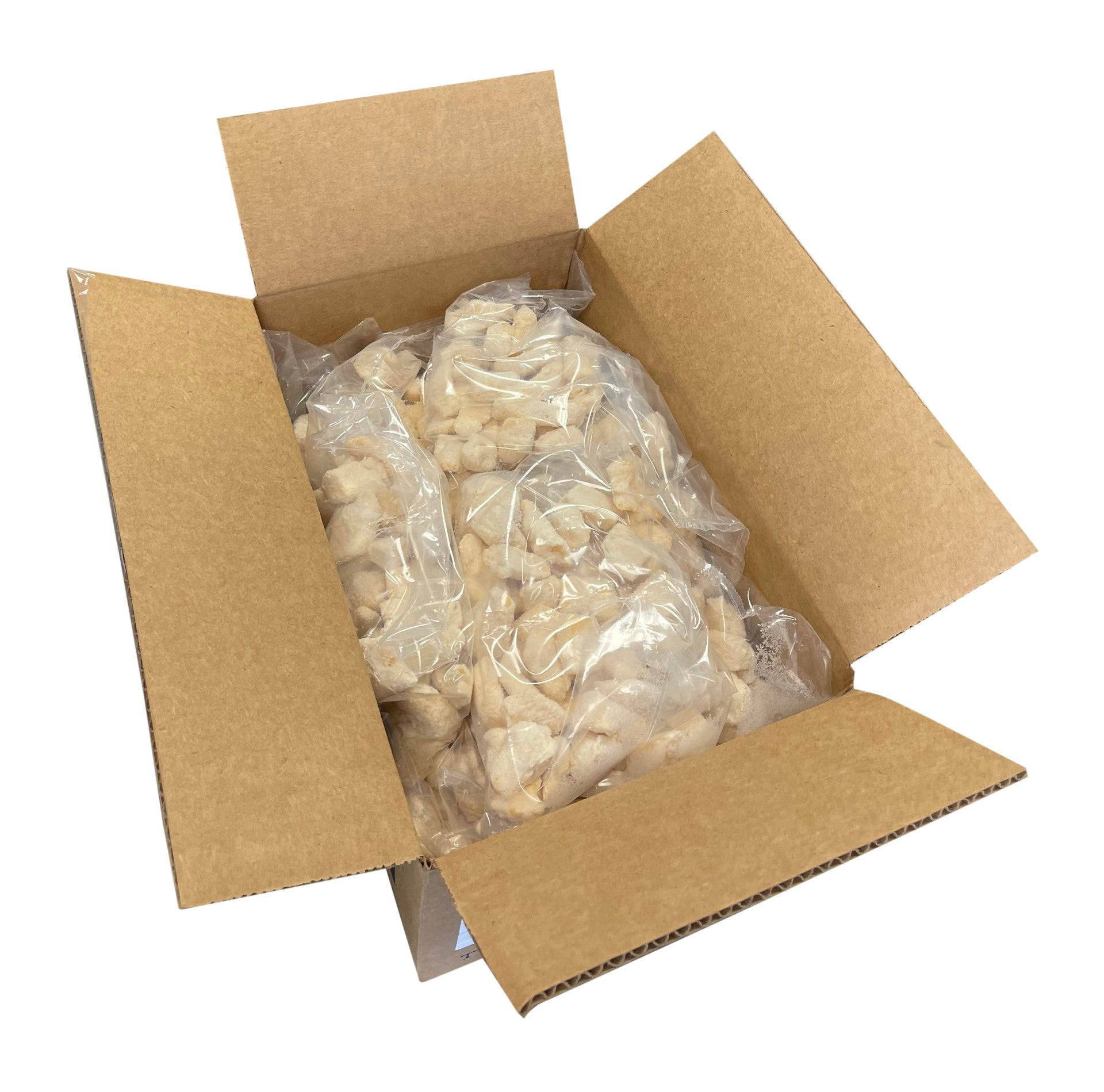 Trivers' Half Naked Yellow Cheese Curds 8 Ounce Size - 20 Per Case.