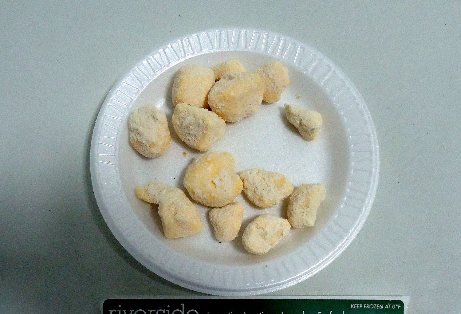 Trivers' Half Naked Yellow Cheese Curds 2.5 Pound Each - 4 Per Case.