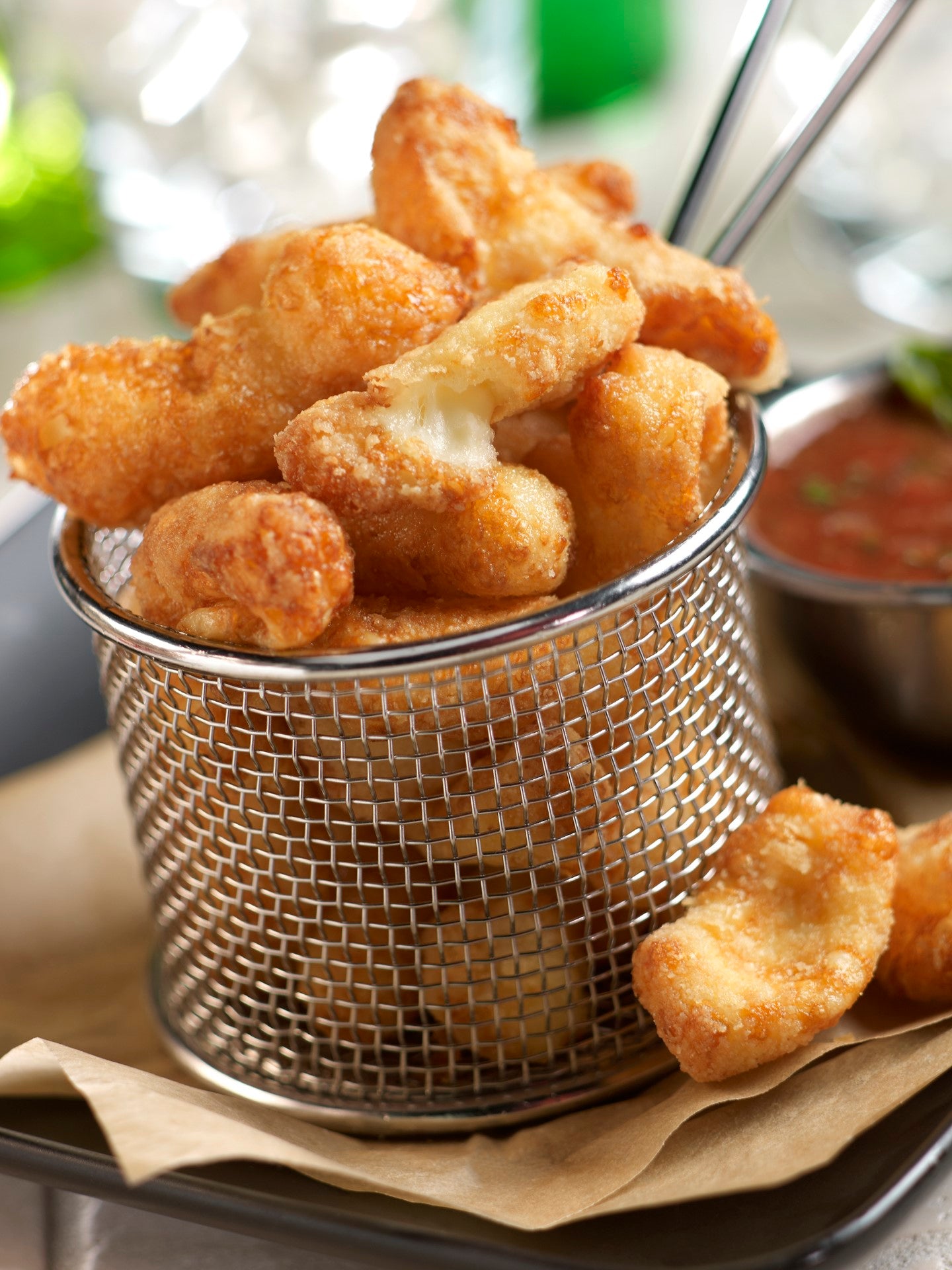 Trivers' Half Naked White Cheese Curds 8 Ounce Size - 20 Per Case.