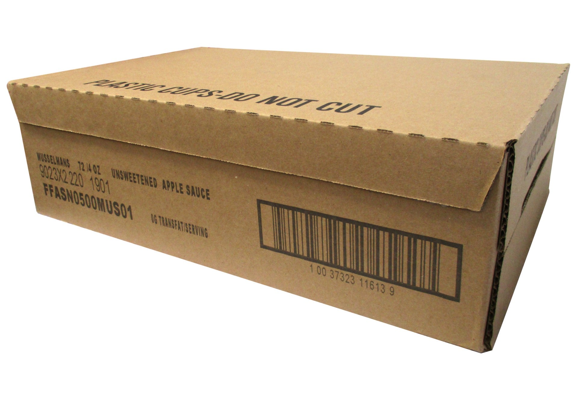 Musselman's Unsweetened Apple Sauce Cups 4 Ounce Size - 72 Per Case.